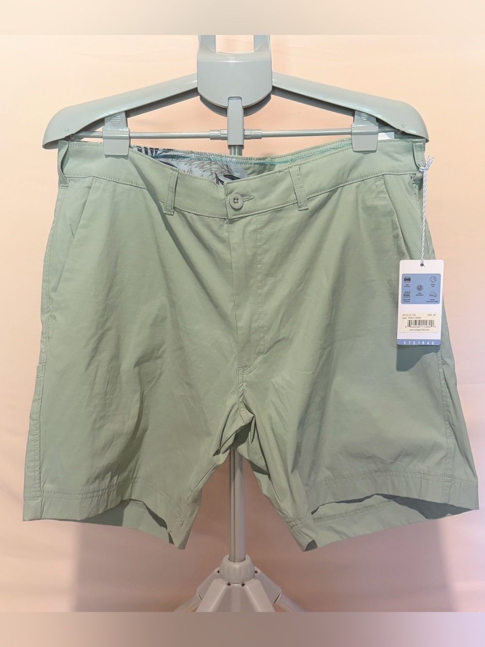VTG 1946 Frosty Green Pro Stretch Shorts - Sz 38